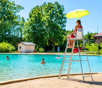 baignade à champdor dans l'Ain